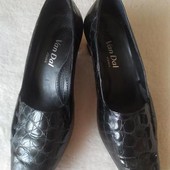 ❤Распродажа!!!!!❤ Черные лаковые туфли лоферы от van dal Англия