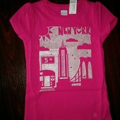 Нова рожева футболка Нью-Йорк на 4 роки від Old Navy для дівчинки.