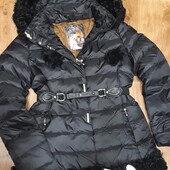 Зимняя куртка-пуховик"Vininus".очень теплая.натуральные пух и мех❣с капюшоном
