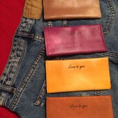 В лоте 2 шт кошелек под ровную купюру love to you