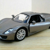 Дорогая коллекционная металлическая Машинка Porsche 918 spyder инерционная с открывающимися дверями