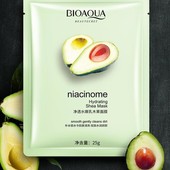 Тканевая маска для лица Bioaqua avocado niacinome с экстрактом авокадо - Оригинал