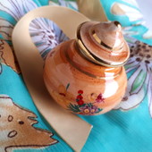 Винтаж! коллекционный флакон с остатками кремовых духов - оригинал Индия ручная роспись позолота