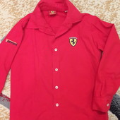 Шикарная,фирменная рубашка от Ferrari. 122р на 6-7 лет.