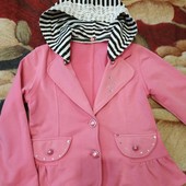 Пиджак розовый на девочку 6-7 лет. Смотрите замеры