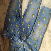 Модные джинсы, размер 80-86 см