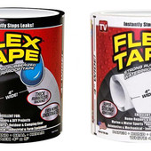 Водонепроницаемая изоляционная лента, скотч Flex Tape 100 мм х 1.5 м Белая