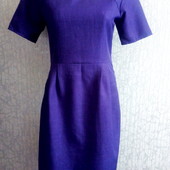 Фиолетовое офисное платье