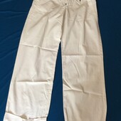 широкие белые летние брюки Дирк Биккембергс Размер М