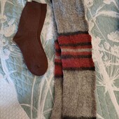 мужской шерстяной шарф и новые носки одним лотом