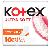 Гигиенические прокладки для критических дней Kotex Ultra Soft Normal 10 шт.
