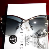 Стильные солнцезащитные очки с лебедем. Необрамленная серая линза. UV 400 (cat.3)