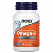 Омега-3, очищенная на молекулярном уровне, 30 капсул