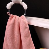 Крутезні махрові рушники для лиця з кільцем тримачем у вигляді єдинорожки в лоті 1 шт