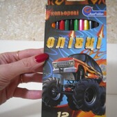 Цветные карандаши «Авто» 12 шт Josef Otten