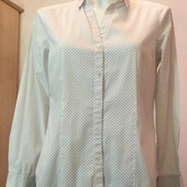 Рубашка светлая в мелкий горох H&M 40/10/170/92A
