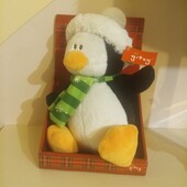 новогодний пингвин мягкая игрушка gitzy