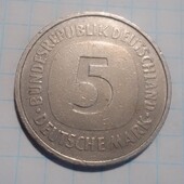 Монета Германії 5 марок 1975