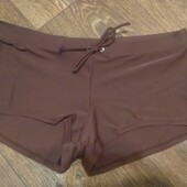 Шоколадные плавки шорты от купальника
