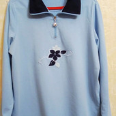 Хлопковая брендовая рубашка-поло на 52-54 р.р.