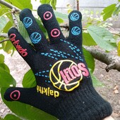 Новые подростковые теплые перчатки ( двойной вязки)