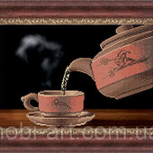 Велика гарна схема для вишивки "Чайна церемонія" формат А 3