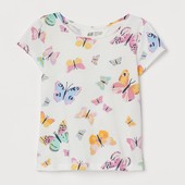 ❤Детская футболка Бабочки H&M❤4-6л.❤40112