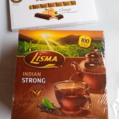 Шоколад деликадоре апельсин+ чай черный Лисма 100 пакетов.