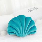 декоративная подушка ракушка в морском стиле для стула, дивана