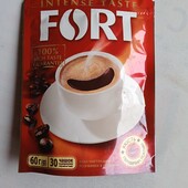 Кава Форт розчинна у гранулах 60 грамів в м'якій упаковці