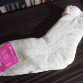 Толстые носки с плюшем с люрексовой нитью, с тормозками, р.35-40