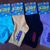 Фирменные детские спортивные носки,высокие,бренд Адидас(любое количество по ставке)