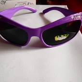 Солнцезащитные очки для девочки со стразами, фиолетовый