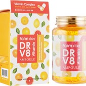 Ампульна сироватка для обличчя Farmstay Dr.V8 vitamin ampoule з вітамінами 250 мл