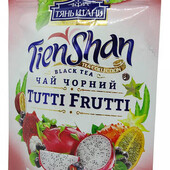 Чай Тянь Шань Тутті-Фрутті чорний з ананасом, яблуками і ягодами 80 грам