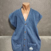 Удлиненная жилетка( машинная вязка), р.XL/2XL