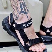 Мужские сандалии функциональные массажные Pino на липучках.