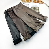 Дитячі лосини Marakas для дівчинки на дівчинку шкіряні лосини дитячі штани теплі на зиму