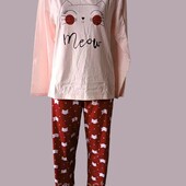 Пижама женская реглан+штаны. 100% хлопок,Узбекистан.