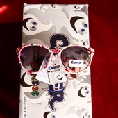 Солнцезащитные очки Casper для девочек. Стильная моделька с цветами