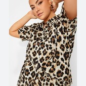 Рубашка в леопардовый принт