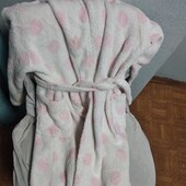 Теплий флісовий халат на дівчинку на 5-6 років