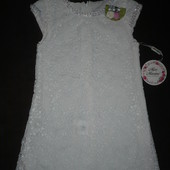 Новое нарядное праздничное кружевное платье Miss Marine р. 98-104