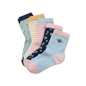 ♕Лот 1 пара♕ Для дівчинки-яскраві бавовняні шкарпетки від tcm Tchibo (Німеччина), розміри 19-22
