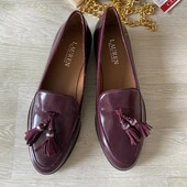 Кожаные брендовые туфли лоферы
