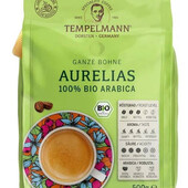 Кава елітна в зернах Tempelmann Aurelias 100% Біо Арабіка 500 грамів