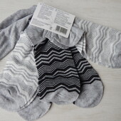 Набір 5 пар сірих шкарпеток коротких esmara 35-36