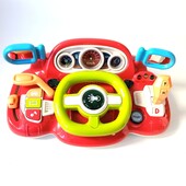 Дитяча музична іграшка кермо автотренажер | Музичний розвиваючий руль