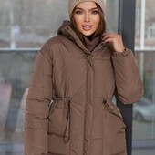Жіноча куртка New Colection бежева 42-44,46-48
