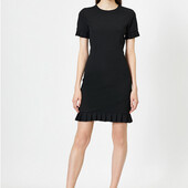 Черное платье Koton однотонное, р.XL (наш примерно 48р.)см.замеры